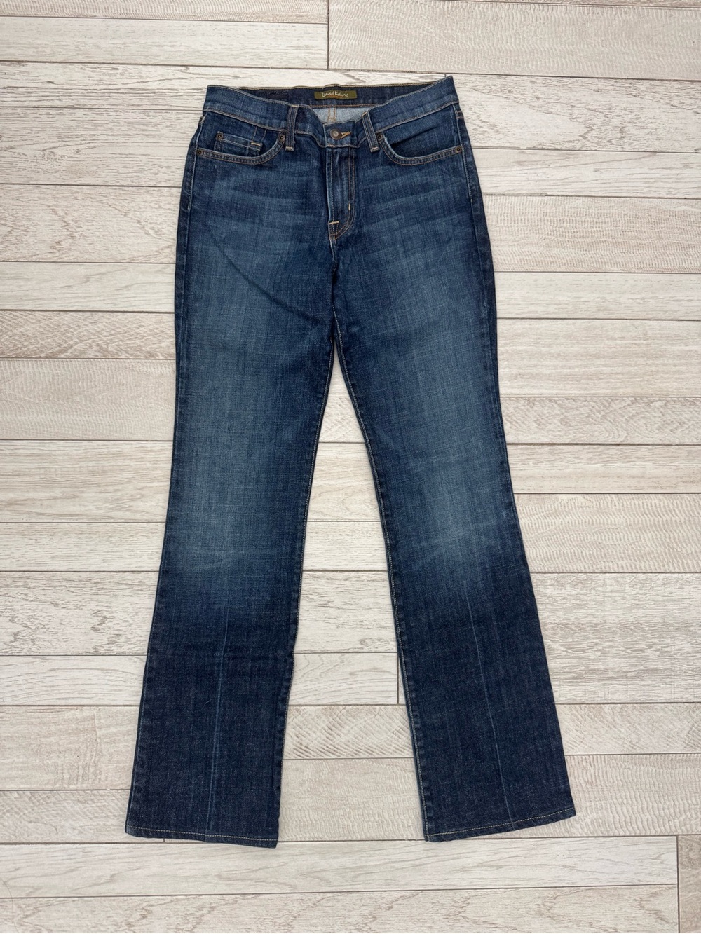 David Kahn Dark Blue Straight-Leg Jeans